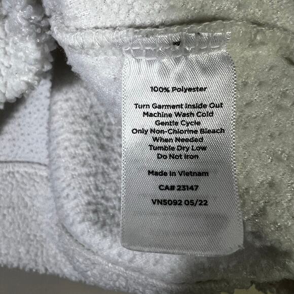 Haven Well Within Sherpa Fleece Pullover Size M White Cowl Neck Cozy Minimalist - Picture 7 of 7